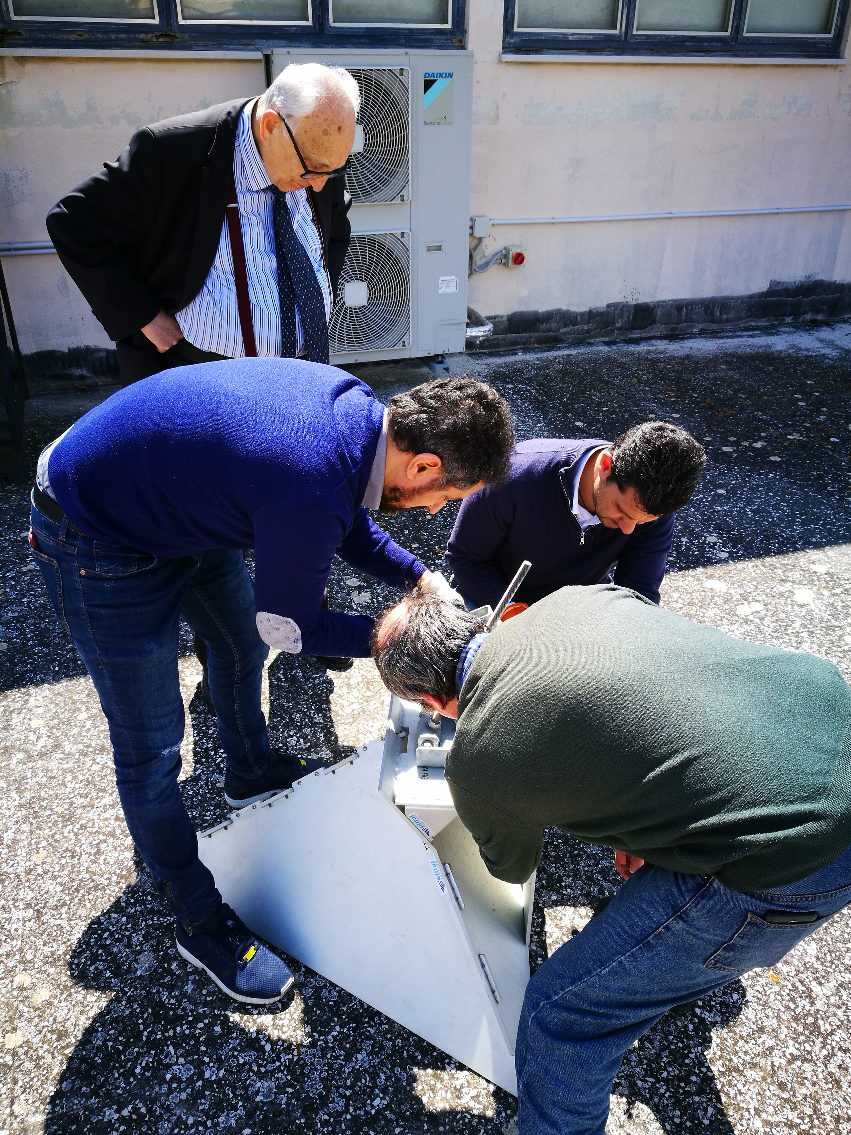 Attivit&agrave; di installazione del corner reflector CR0 nel 2019